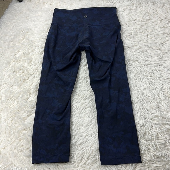 Lululemon Wunder Under Crop (Hi-Rise) (Full-On Luxtreme 21") Camouflaged Midnigh - Picture 5 of 6